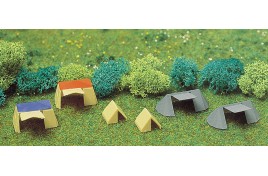 Assorted Tents x 6 N Scale